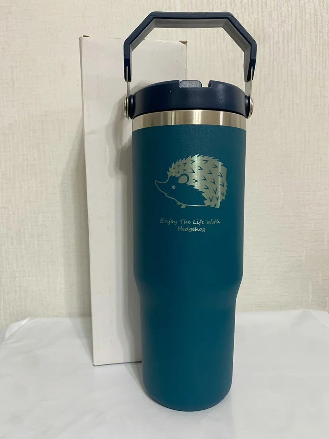 现货 900CC提把保温杯 墨蓝 刺猬C - 保温瓶/保温杯 - 其他金属 蓝色