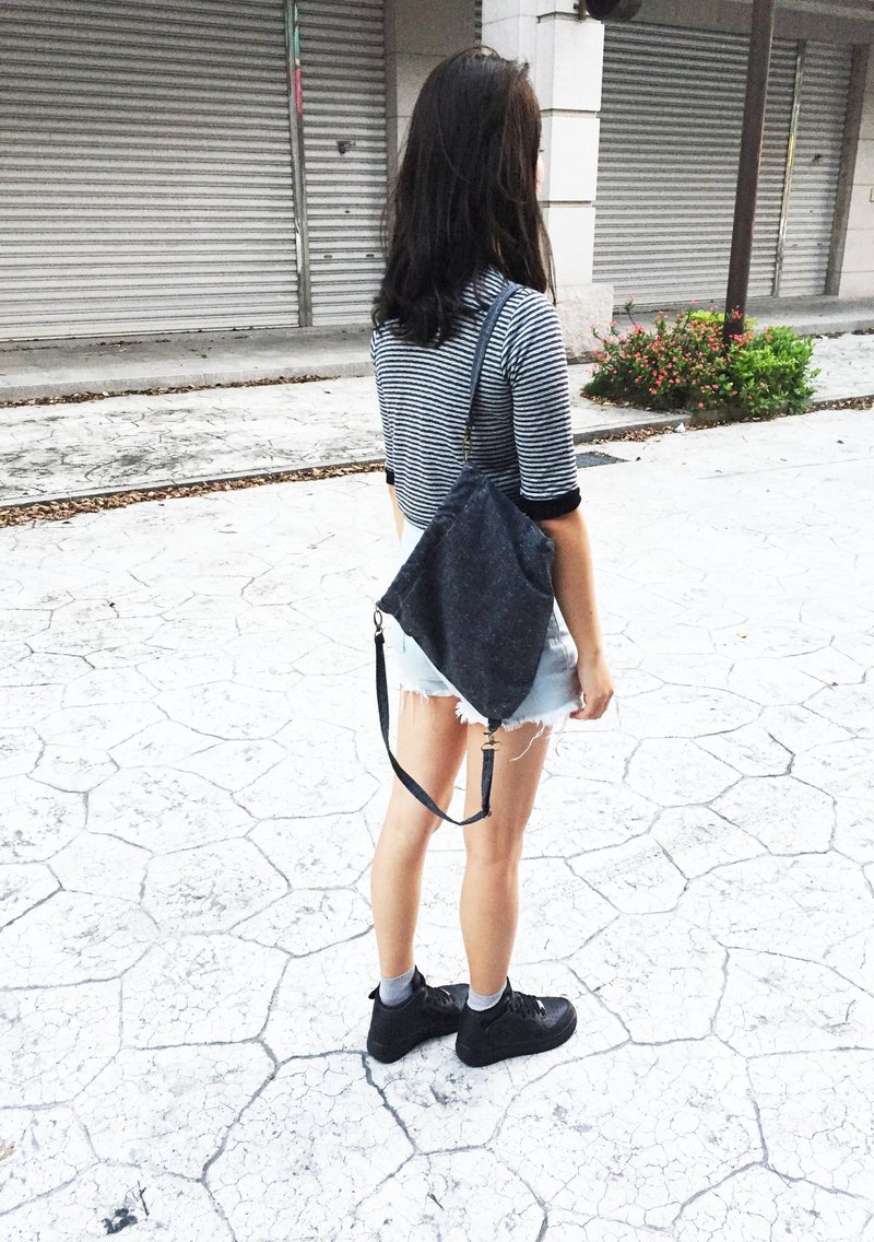 Wahr_弹片灰绿白口金包/后背包/侧背包/肩背包/收纳包 - 后背包/双肩包 - 其他材质 