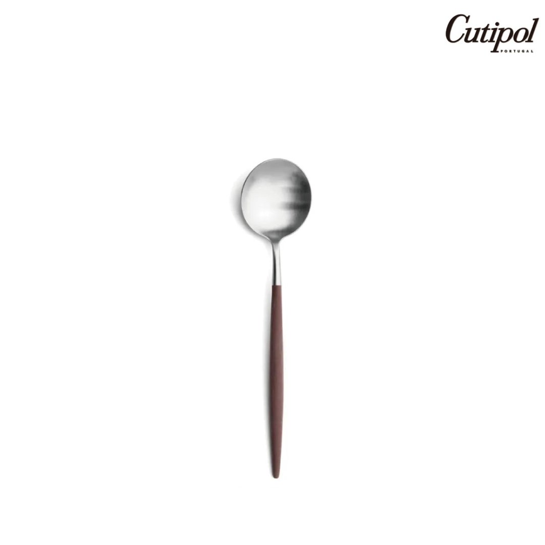 葡萄牙Cutipol GOA系列棕柄21cm主餐匙 - 餐刀/叉/匙组合 - 不锈钢 咖啡色