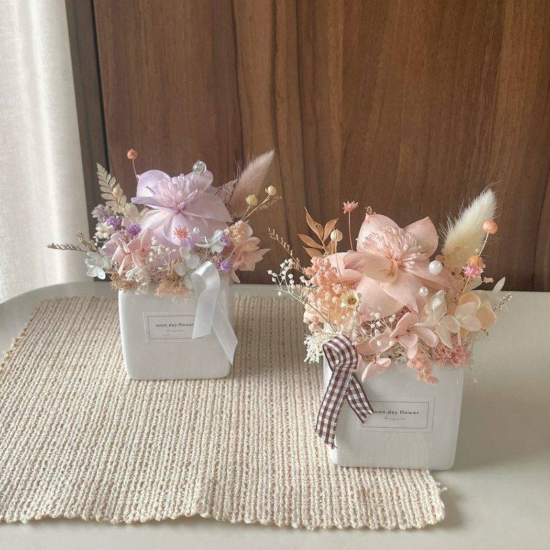 【扩香盆花】生日礼物 办公室小物 定制化 扩香花 干燥盆花 扩香 - 干燥花/捧花 - 植物．花 