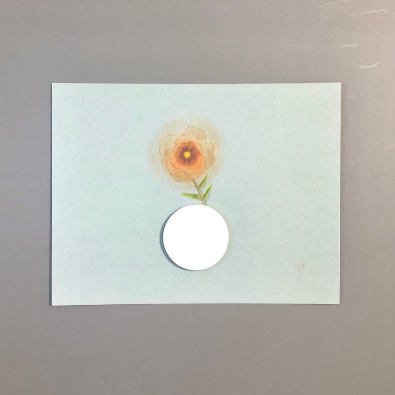 V.N【纪念系列-玫瑰】会扩香的明信片【定制化礼物/情人节礼盒】 - 卡片/明信片 - 纸 蓝色