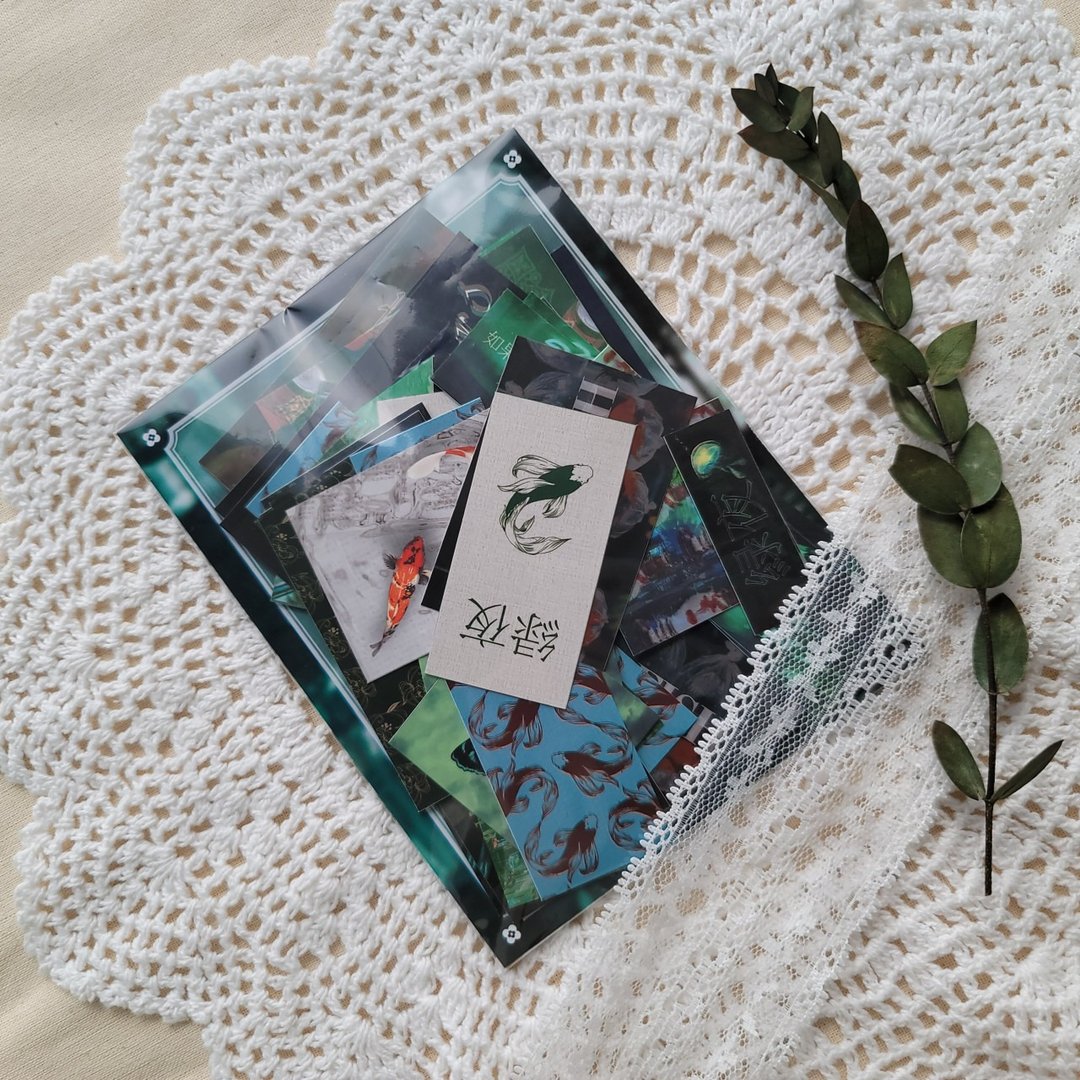 Green Night Sticker Pack 녹색의밤 스티커팩 - 贴纸 - 纸 绿色