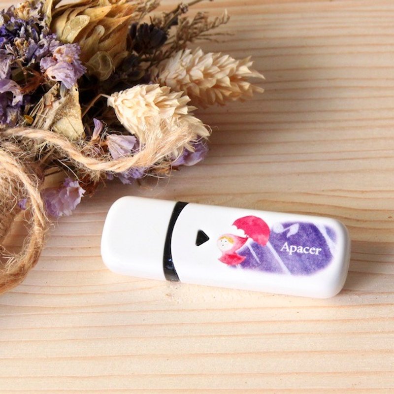 Apacer x 克里斯多插画森林联名64G USB随身碟 - U盘 - 塑料 多色