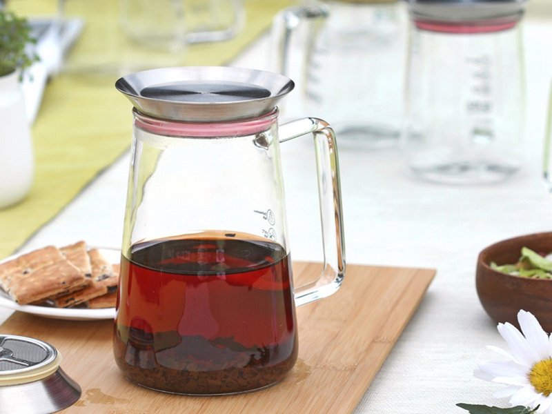金点设计奖|茶觉360茶壶(650ml) - 茶具/茶杯 - 玻璃 粉红色