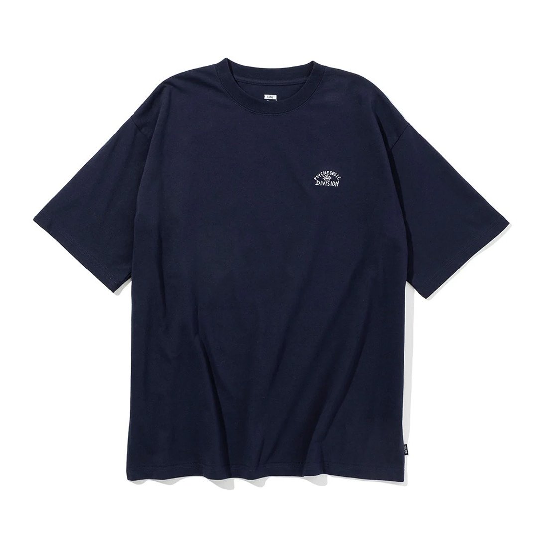 日本限定POLER PSYCHEDELIC RELAX FIT TEE 彩虹山形眼宽版T / 蓝 - 男装上衣/T 恤 - 棉 蓝色