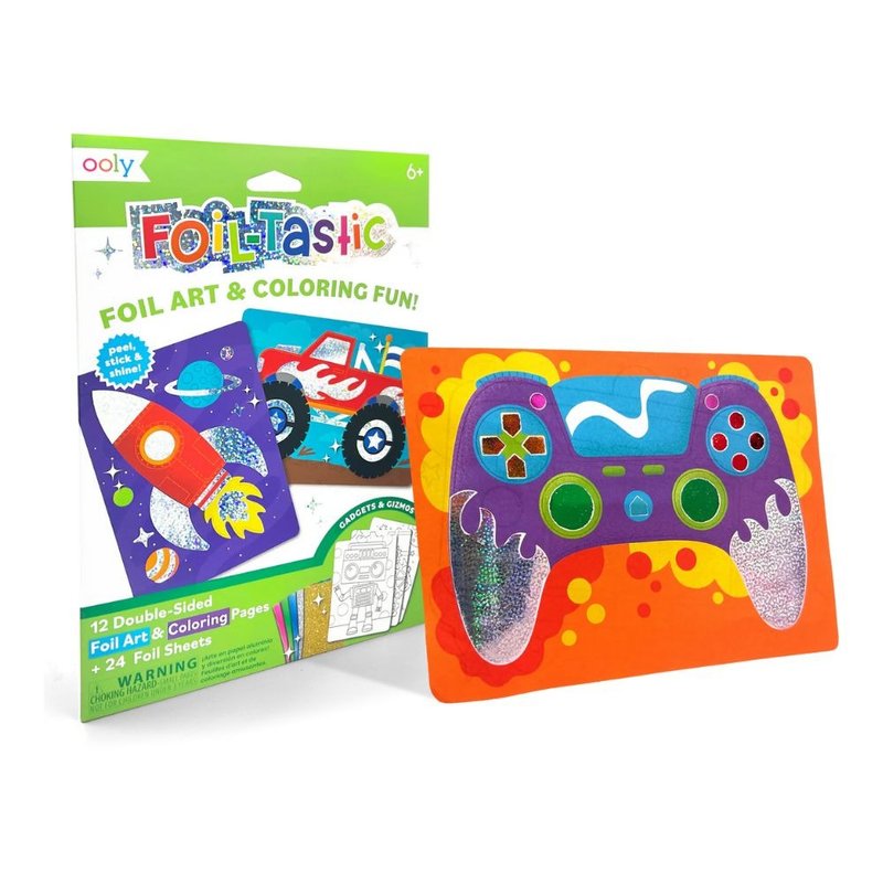 【美国OOLY】锡箔艺术与着色游戏组 - 科技小发明 - 插画/绘画/写字 - 纸 多色