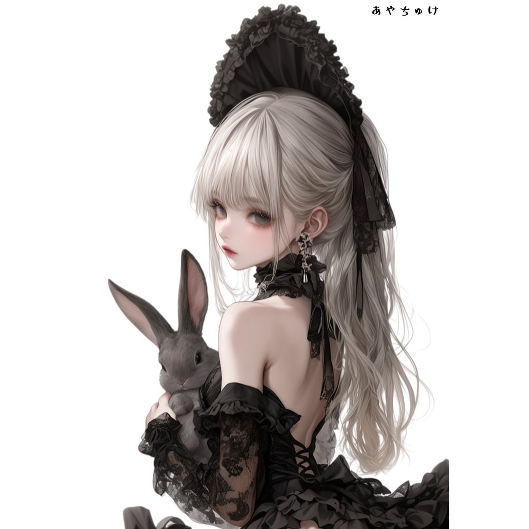 【3 月新款 2】07-095-0260 人物贴纸 猫咪与少女蕾丝 - 贴纸 - 纸 