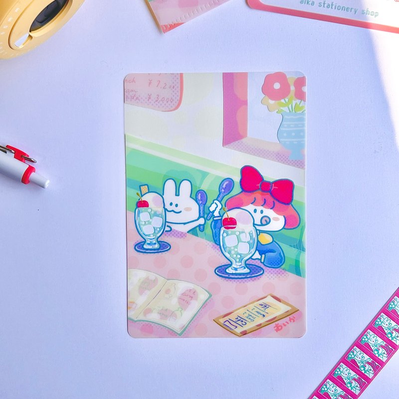 透明明信片 怀旧鸡尾酒 - 卡片/明信片 - 塑料 