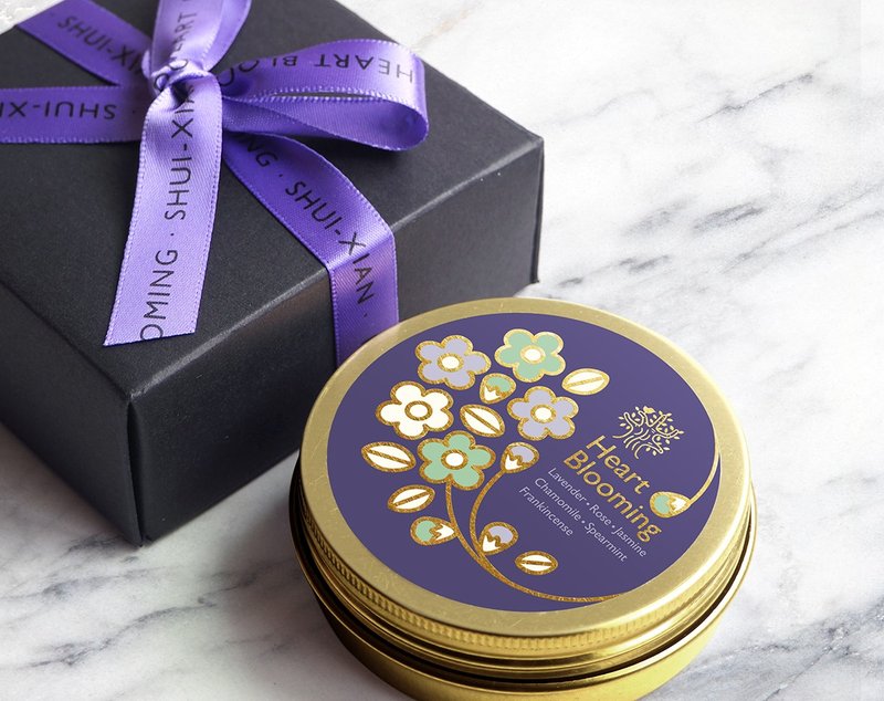 心花朵朵 · 纯精油大豆蜡烛礼盒 - 蜡烛/烛台 - 植物．花 紫色