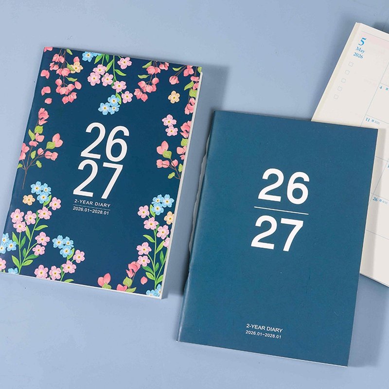 Chuyu 2026~2027 A5/25K二年式月计划/日志手帐/手札/计划本 - 笔记本/手帐 - 纸 多色