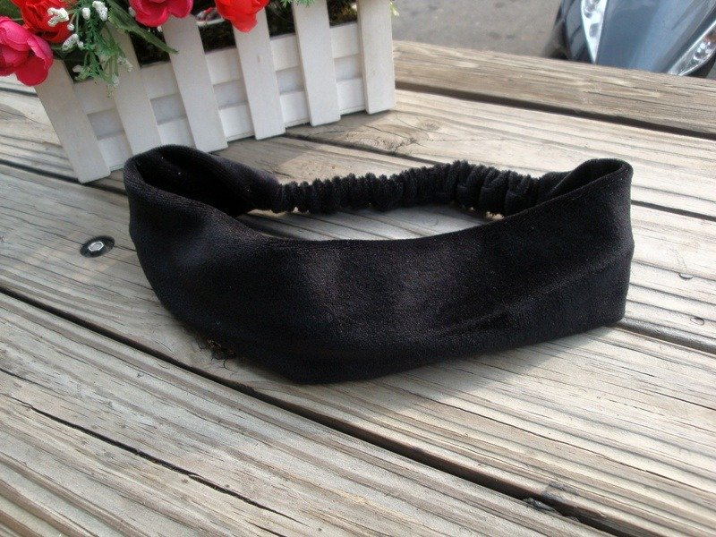 黑丝绒发带 - 发饰 - 其他材质 