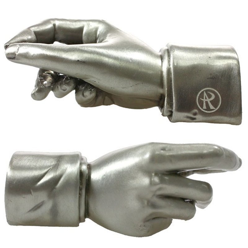 ARTEX Give me a hand手形笔座 古银 - 笔筒/笔座 - 其他金属 灰色