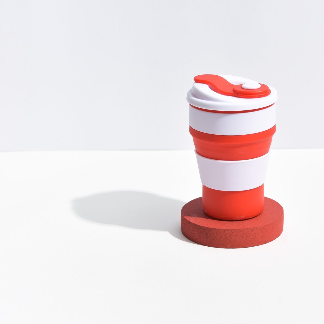 Collapsible Silicone Cup- SUNDAY CUP - 其他杯子 - 硅胶 红色
