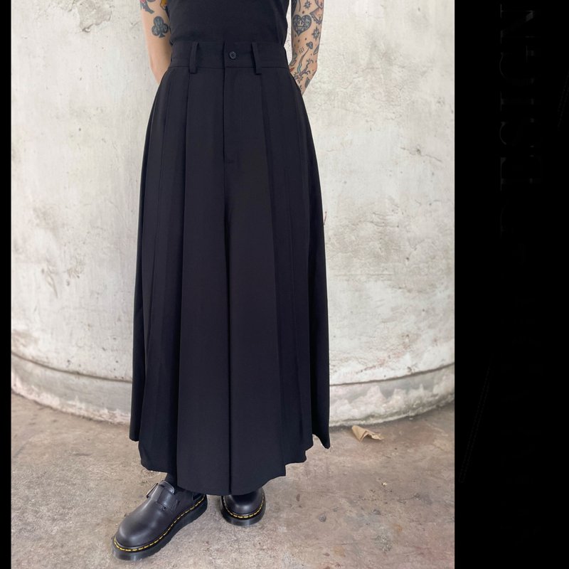 剑道休闲裤/男女同款 - 中性裤装 - 其他人造纤维 黑色