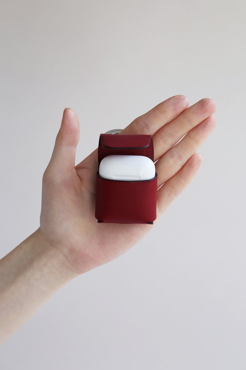 Kangaroo_ AirPods 3.4 AirPods Pro 红色植鞣皮革耳机包 完成品 - 其他 - 真皮 红色