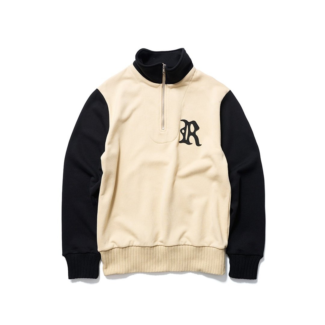 Half-Zip Racing Sweater - 卡其 Khaki - 男装上衣/T 恤 - 棉 