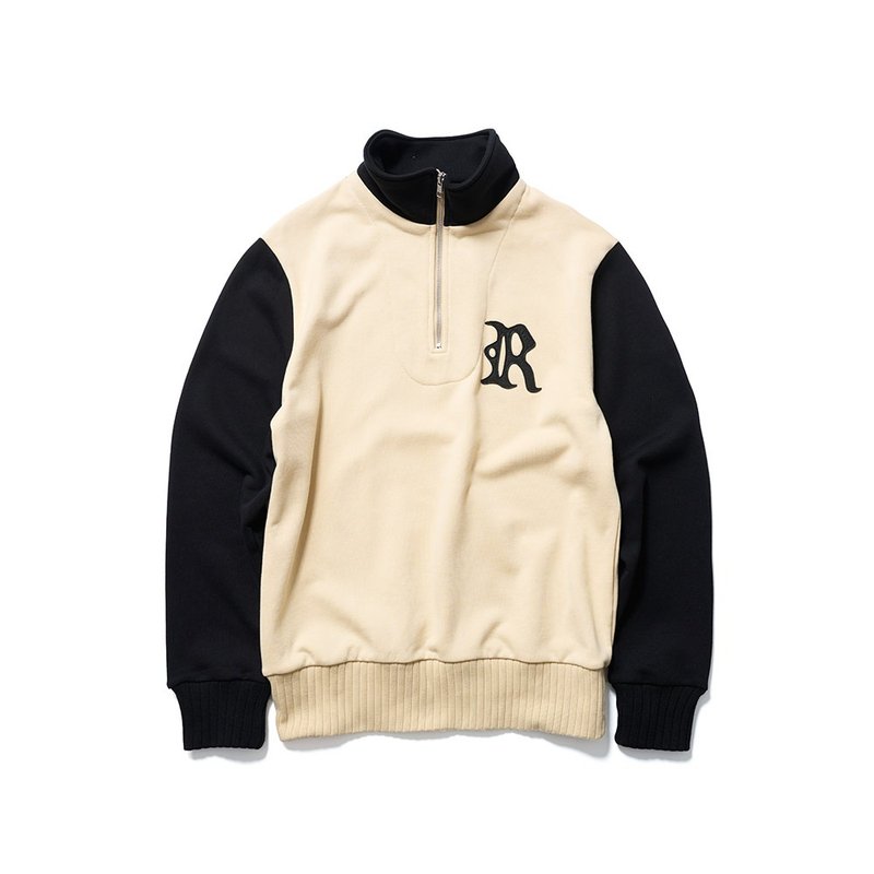 Half-Zip Racing Sweater - 卡其 Khaki - 男装上衣/T 恤 - 棉．麻 