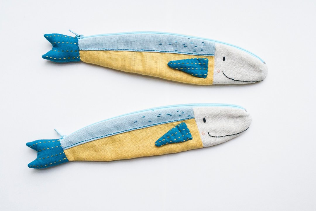 Travelling Tuna cutlery case pouch - 筷子/筷架 - 棉 多色