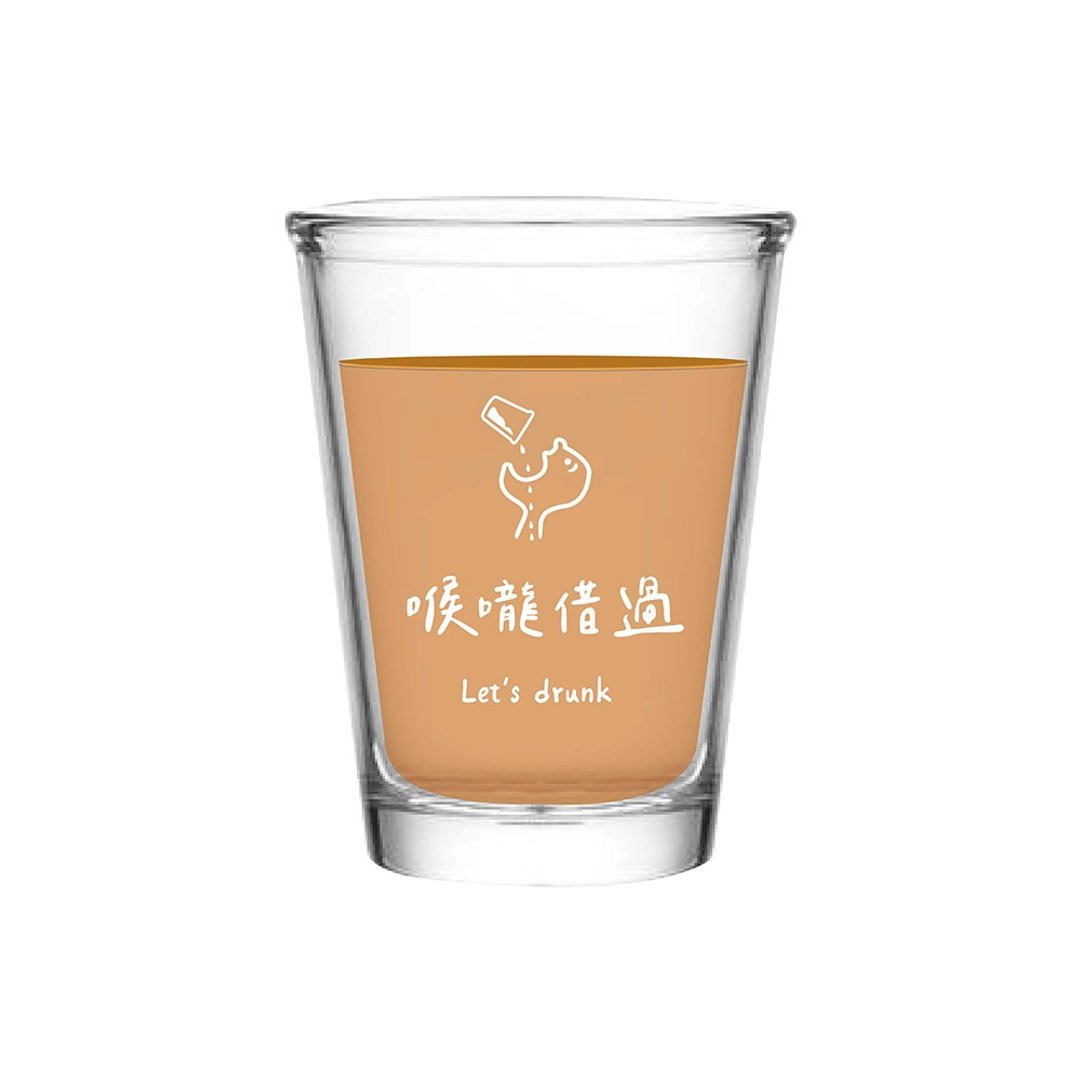喉咙借过 婚礼小物 热炒杯 台湾制造 玻璃杯 143ml 玻璃杯 啤酒杯 - 玻璃杯 - 玻璃 