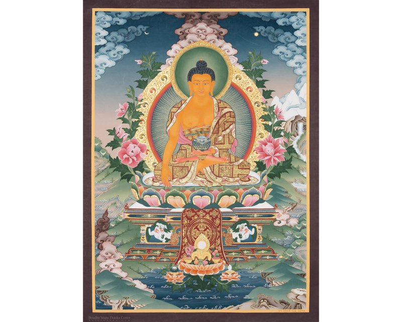 神圣的释迦牟尼唐卡 - 墙贴/壁贴 - 其他材质 多色