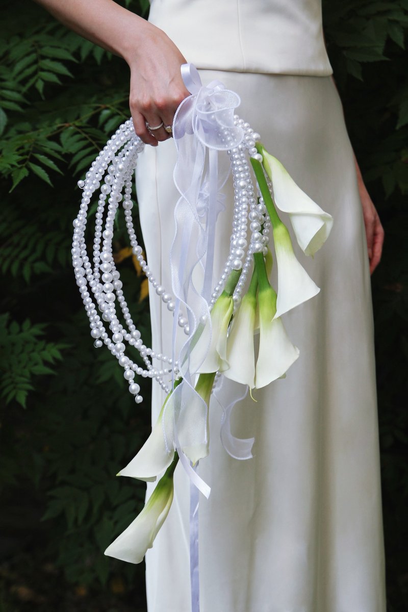 Ballerina 芭蕾女伶 高级订制海芋捧花 - 干燥花/捧花 - 植物．花 