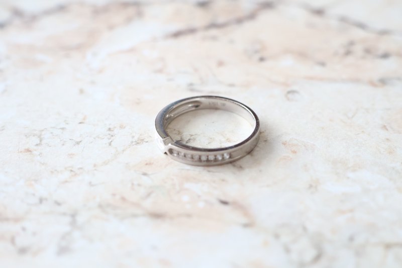 Journal-纽带 (钻石)常戴不离身设计款 18k白金钻石戒指 - 戒指 - 贵金属 