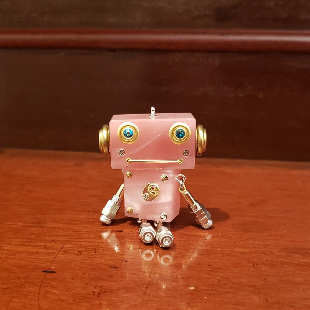 机器人饰品 吊坠 TOMOTTO 0002 - 项链 - 其他材质 粉红色