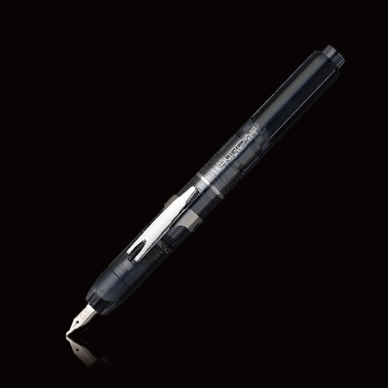 PLATINUM 白金 CURIDAS 按压式钢笔套组-石墨黑-EF尖 - 钢笔 - 树脂 黑色