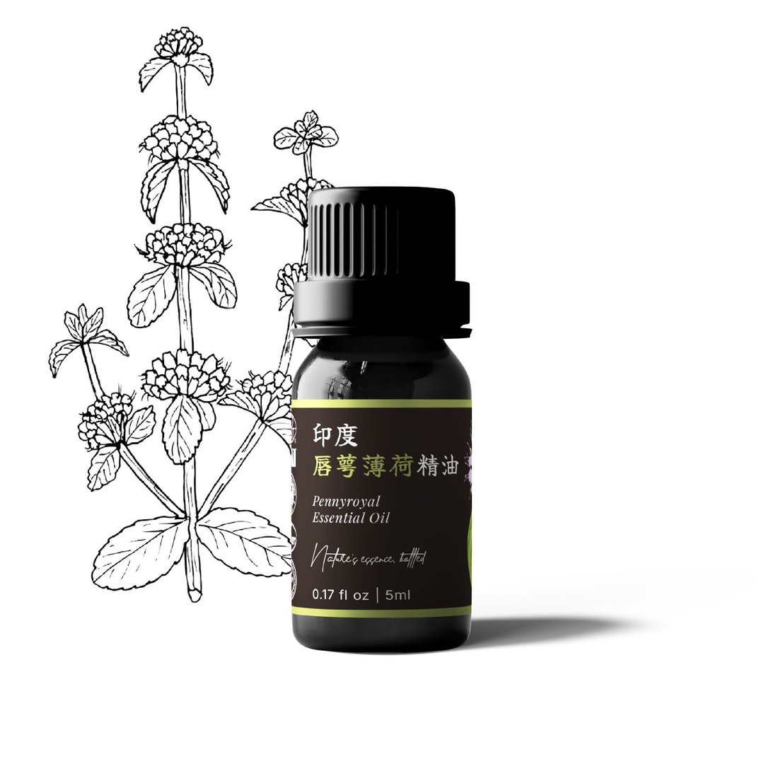 【卡佛香】印度唇腭薄荷(胡薄荷)精油 - 香薰/精油/线香 - 玻璃 黑色
