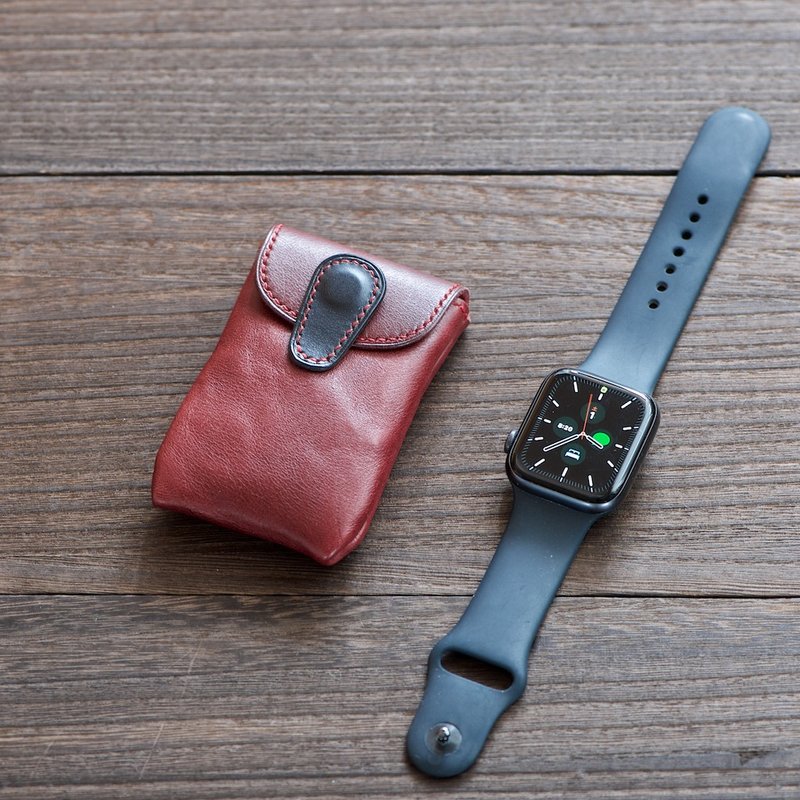 手表袋 - 化妆包/杂物包 - 真皮 红色