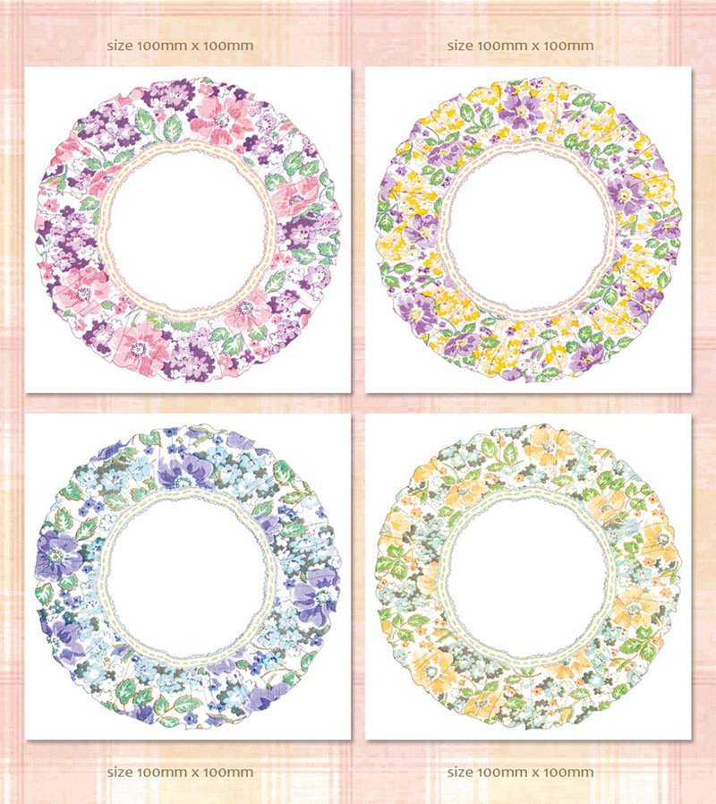 雏菊玫瑰贴纸 - 贴纸 - 纸 