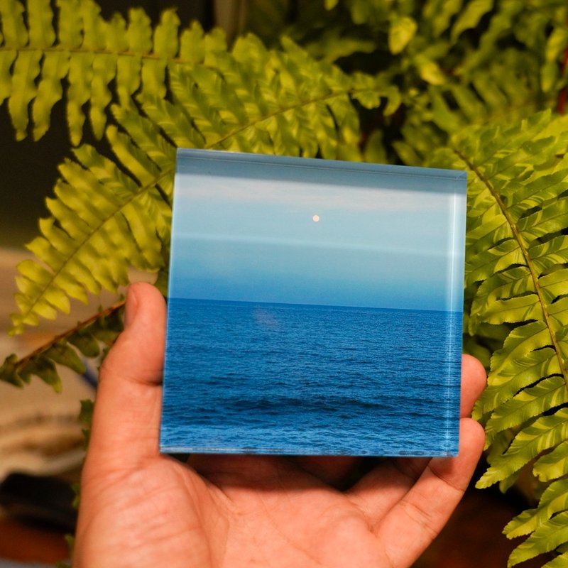 【疗愈海景 SeeSea / 自由的样貌】-水晶相片/水晶玻璃/七夕/月老 - 灯具/灯饰 - 木头 多色