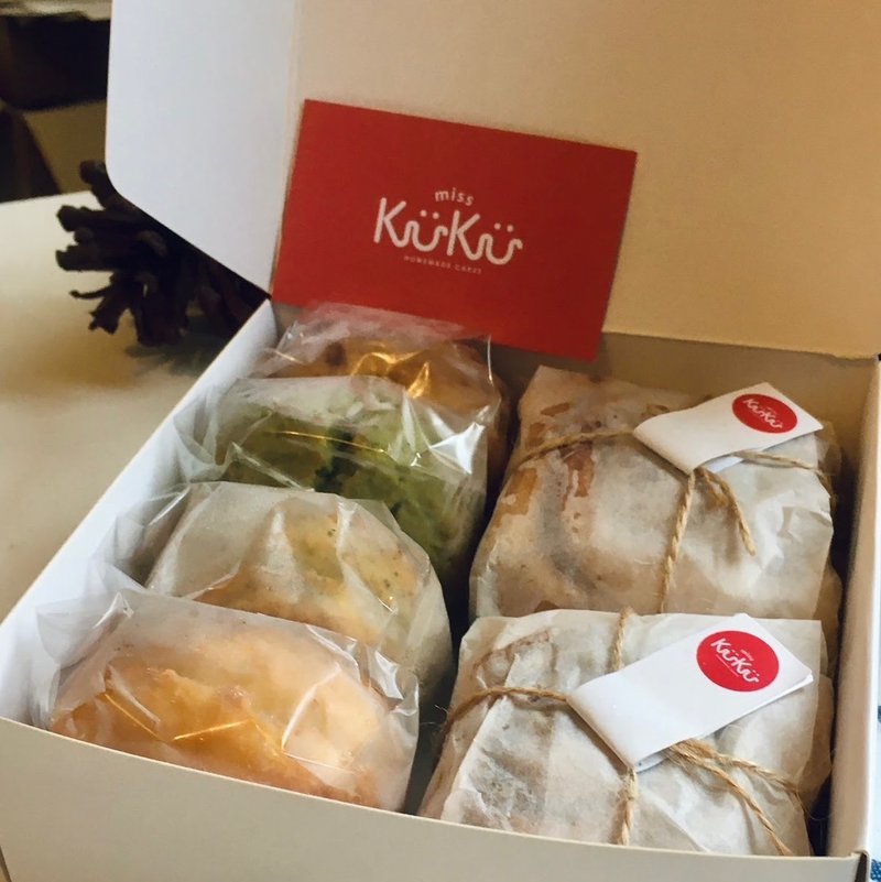 【MissKuKu】2入肉桂卷+4入司康礼盒_新年活动进行中 - 蛋糕/甜点 - 新鲜食材 