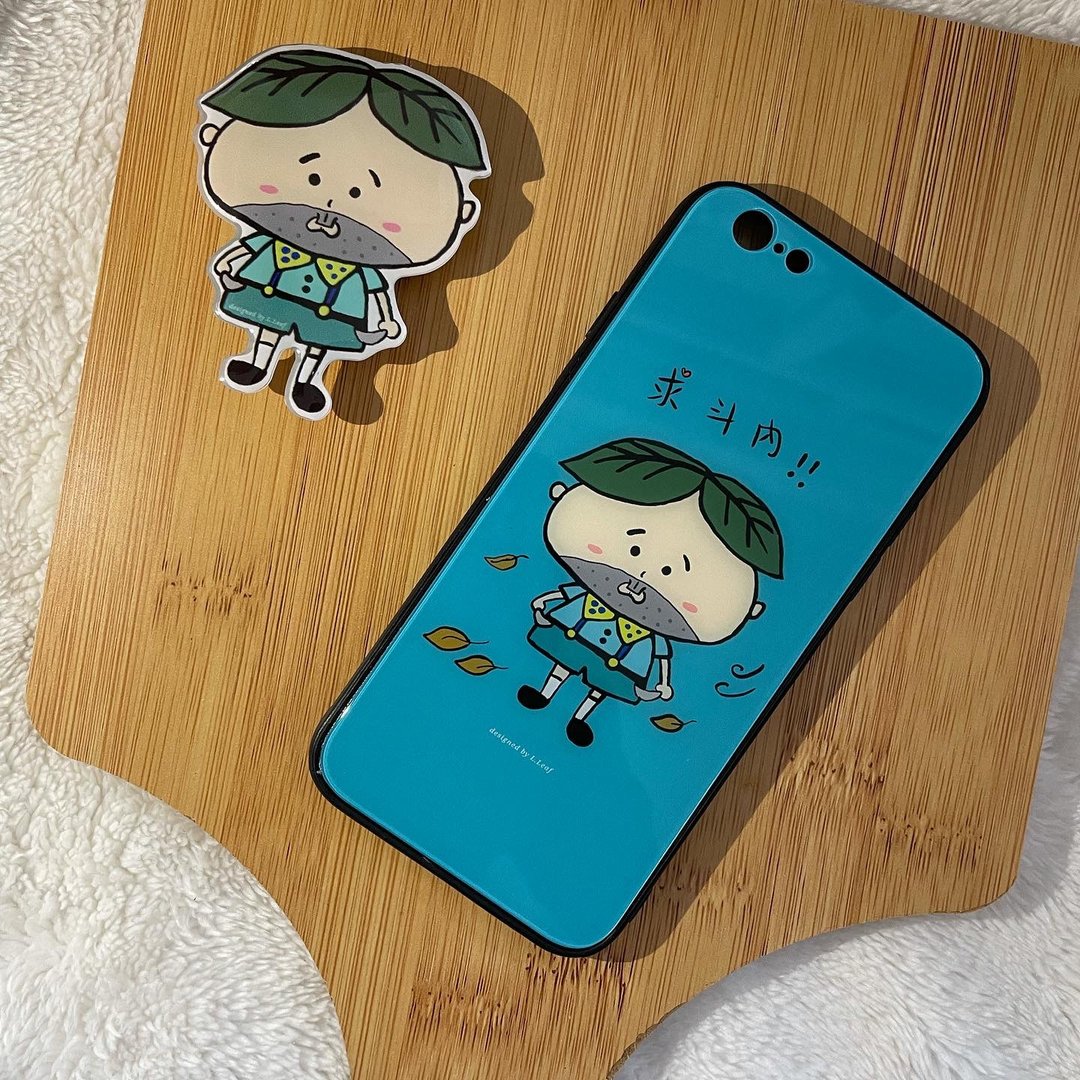 【五倍券优惠】定制钢化玻璃手机壳 定制犀牛盾-深呼吸 iPhone 三 - 手机壳/手机套 - 硅胶 紫色