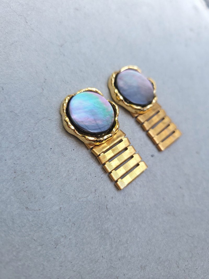 pattern - 耳环/耳夹 - 其他材质 金色