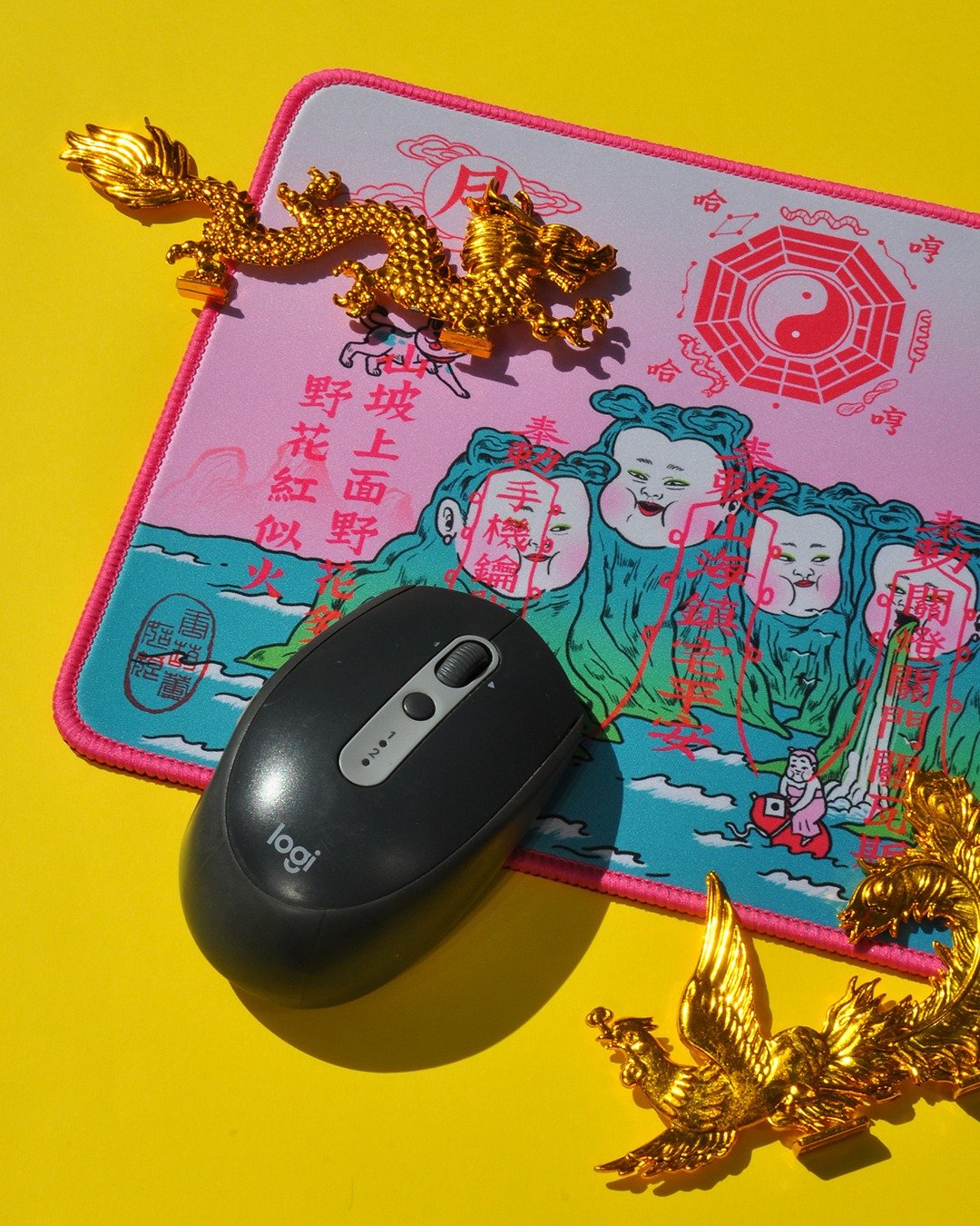 山海镇鼠标垫/ 唐葫芦姑娘 - 鼠标垫 - 其他人造纤维 