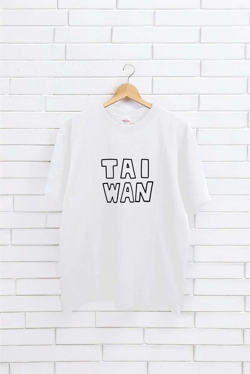 TAIWAN 英文字 T-shirt | A019 - 女装 T 恤 - 棉．麻 多色