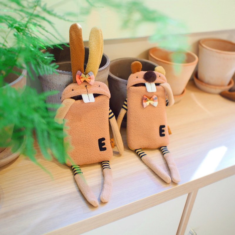 E*group 门牙包  伯爵奶茶  iphone 手机套 - 其他 - 棉．麻 粉红色