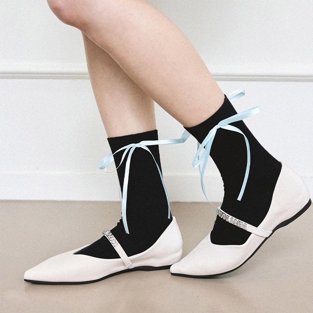 PRE-ORDER SPUR Point Maryjane V Flat 平底鞋 US9026 IVORY - 其他女款皮鞋 - 其他材质 