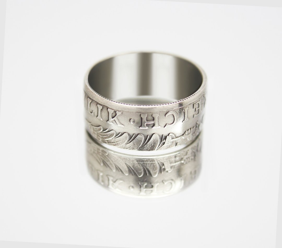 Austria Coin Ring 10 schilling 1984 coin rings for men coin rings for women - 戒指 - 其他金属 