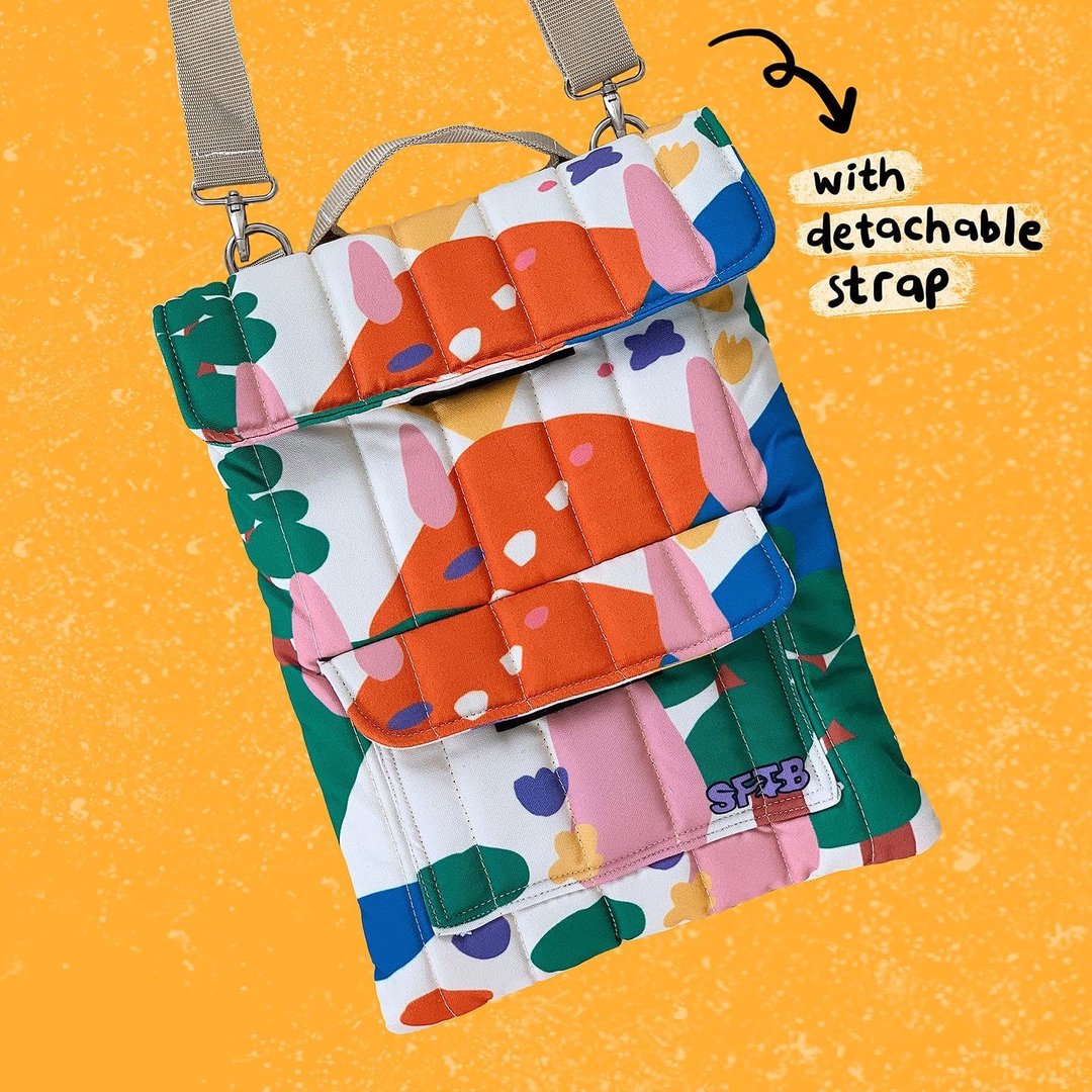 Morning Hills Puffy Laptop Sleeve with Sling | 14 inch - 电脑包 - 防水材质 多色