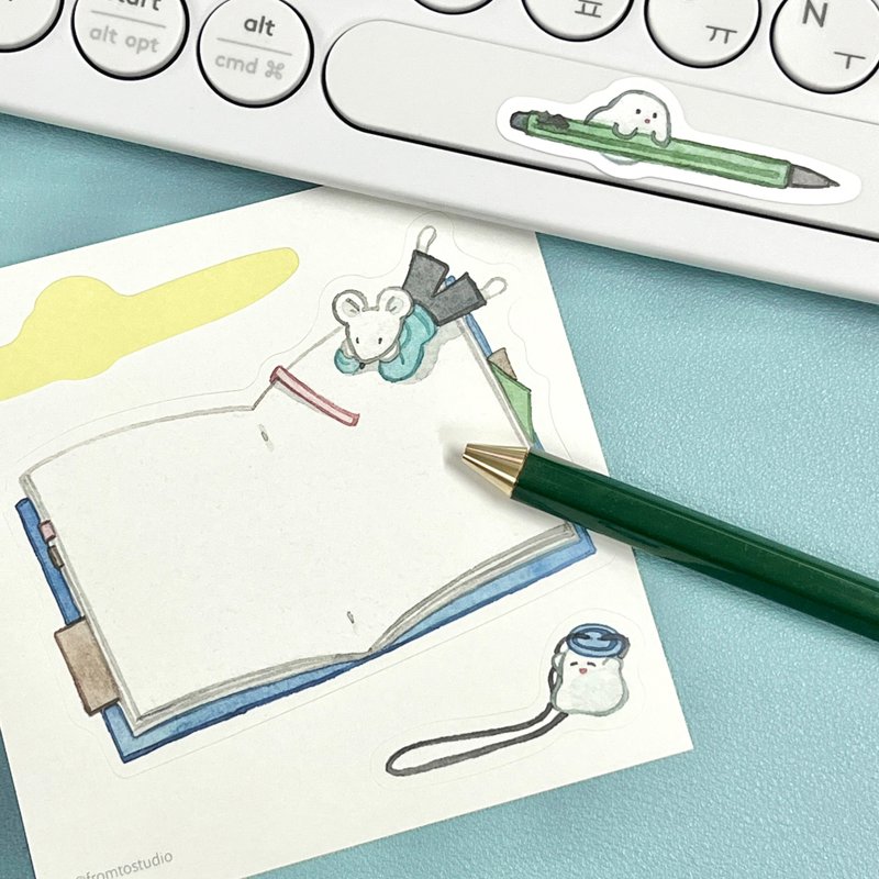 手帐可书写便条贴纸组 - 贴纸 - 其他材质 