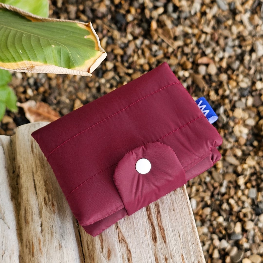 Bubble wallet - Garnet - 皮夹/钱包 - 尼龙 红色