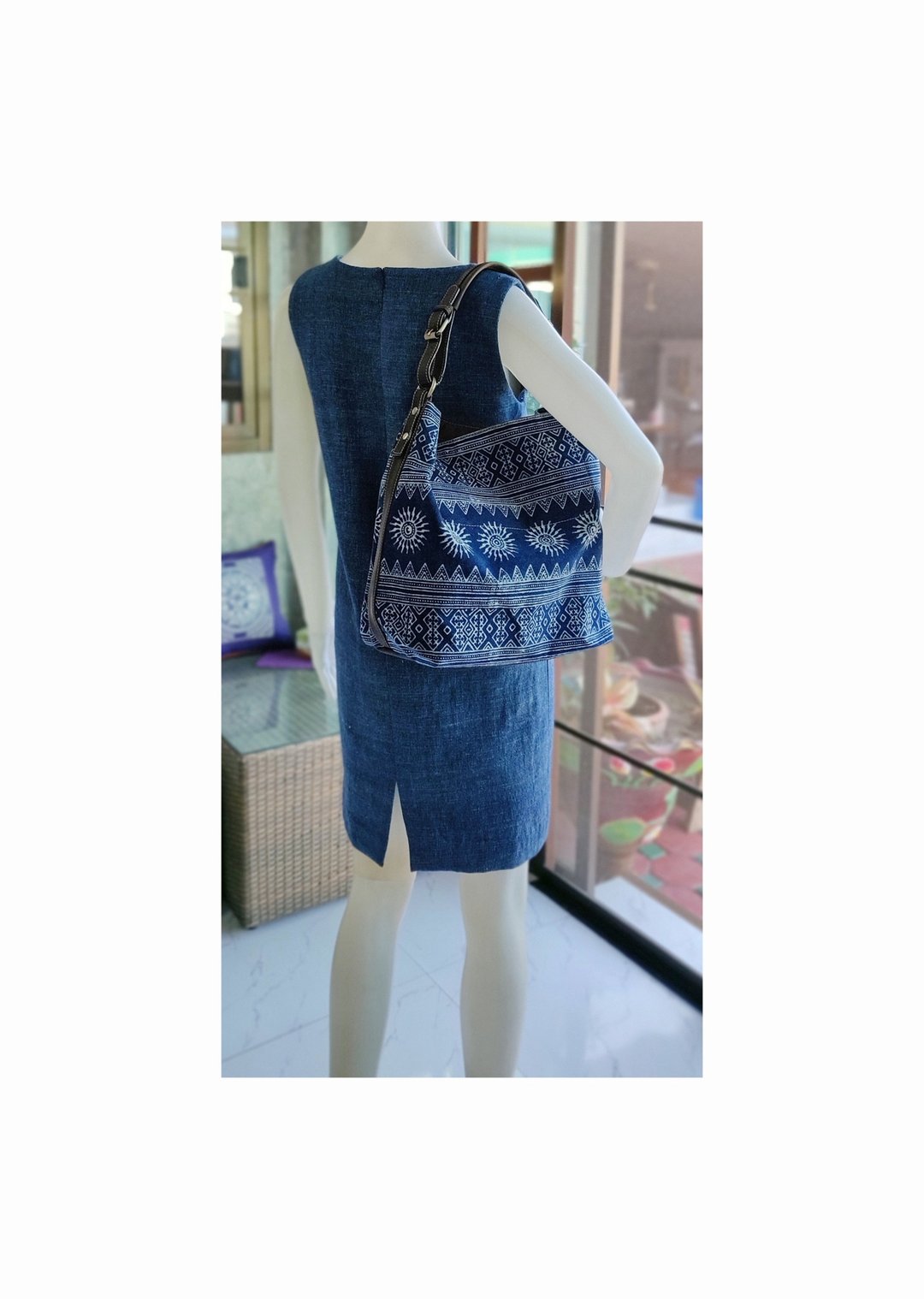 Tribal Bag, Hmong Tote Bag,  Water-splash Bag, Indigo Purses, Hobo Bags - 其他 - 棉 蓝色