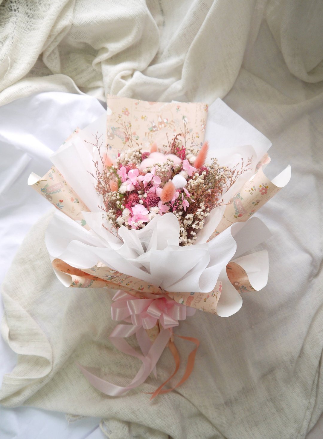春樱.粉嫩春樱.樱花色系.干燥花.永生花.不凋花.求婚花束 - 干燥花/捧花 - 植物．花 粉红色