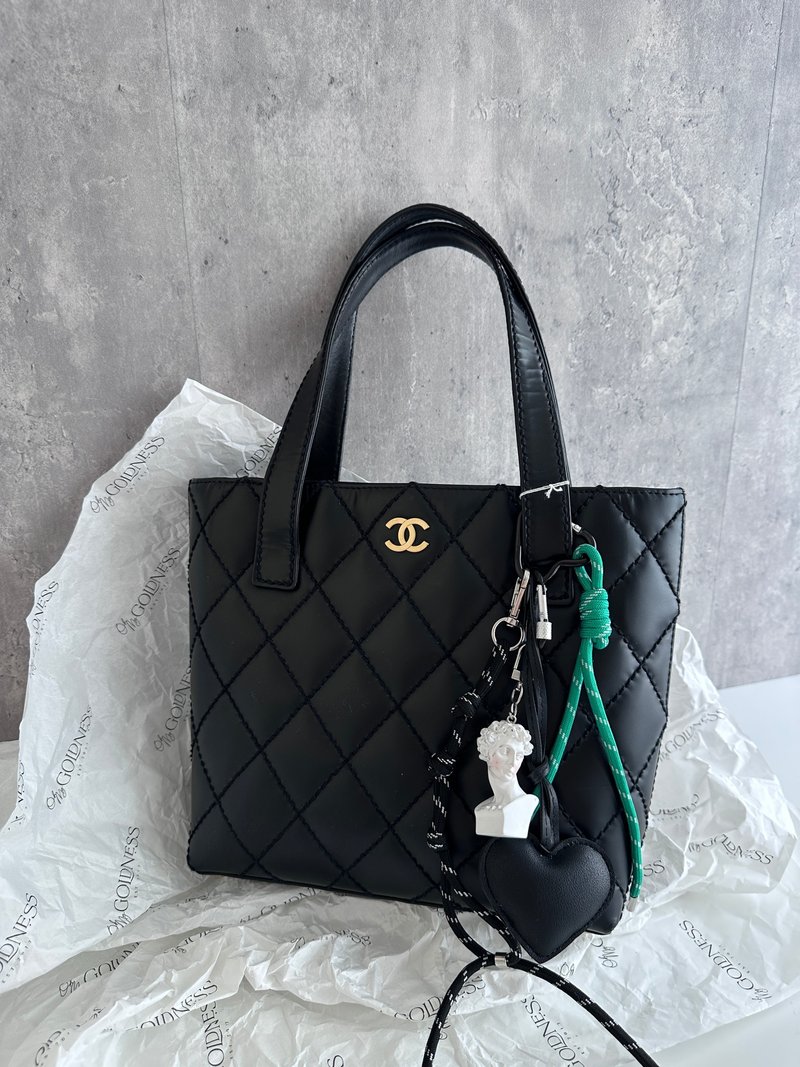 中古包 Chanel 香奈儿 So Black Vivian 托特包 - 手提包/手提袋 - 真皮 黑色
