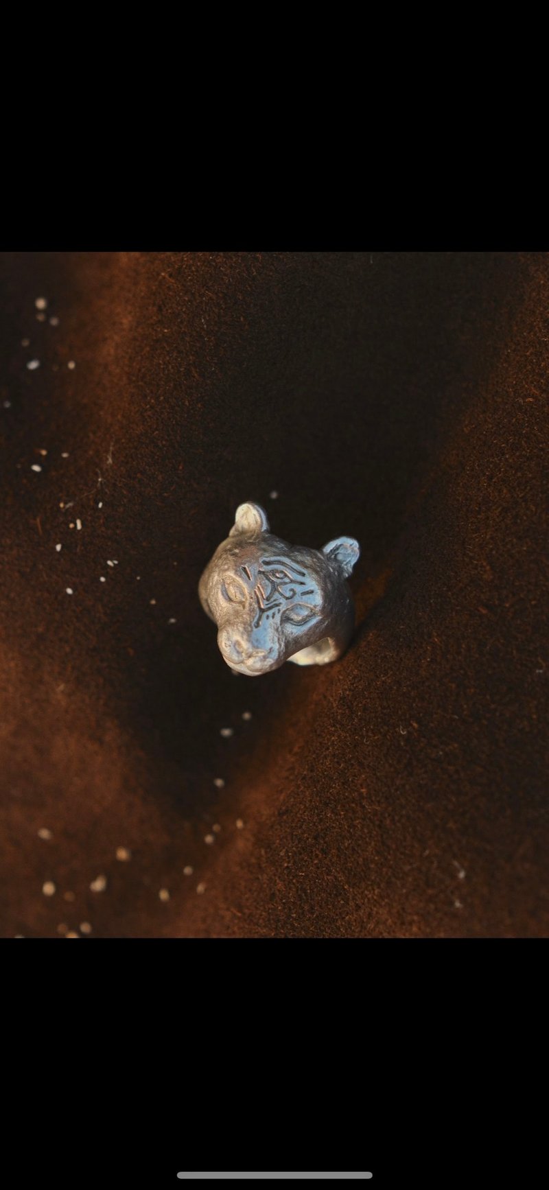 豹子戒指 - 戒指 - 纯银 卡其色