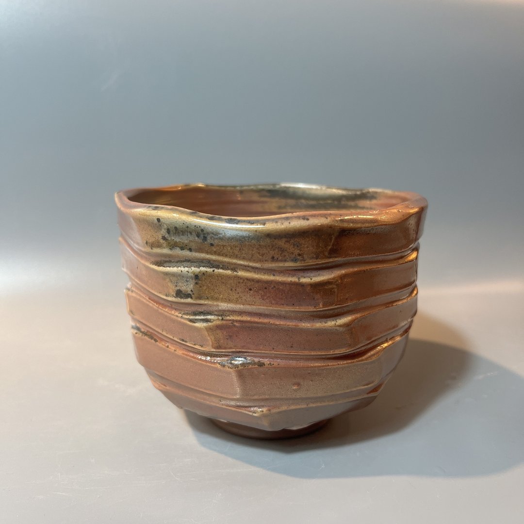 柴烧金彩大茶碗 / 水方 / 小平凡手作 - 茶具/茶杯 - 陶 
