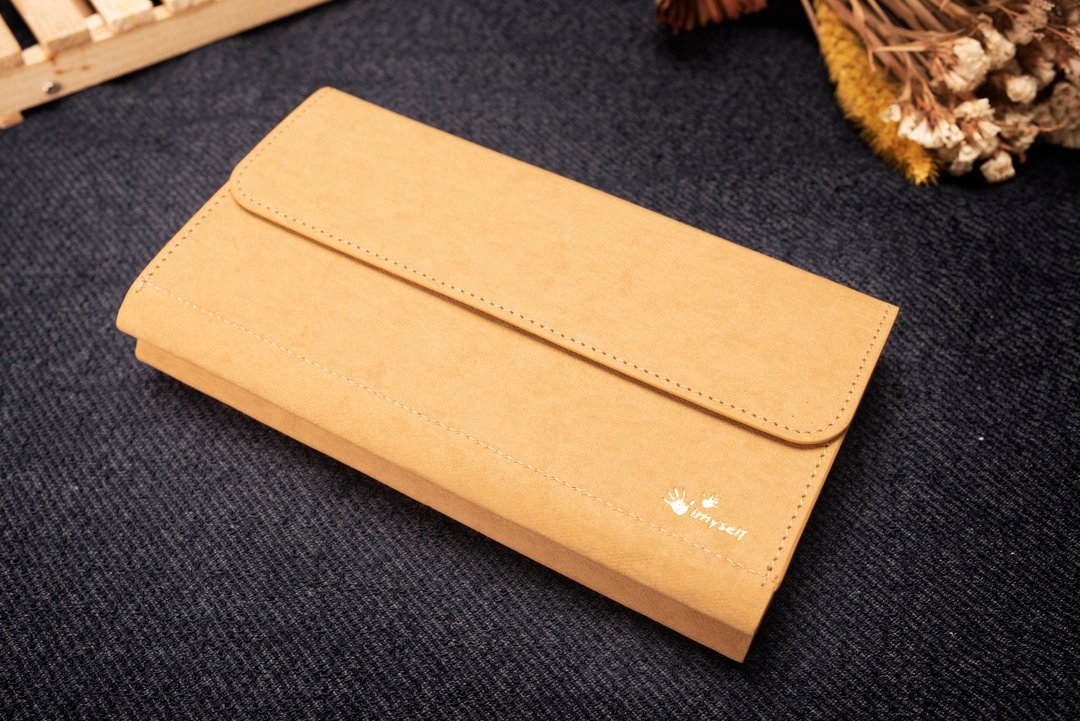 再见  绝版品 多功能双层长夹  原来美好系列 好开阔 - 皮夹/钱包 - 纸 卡其色