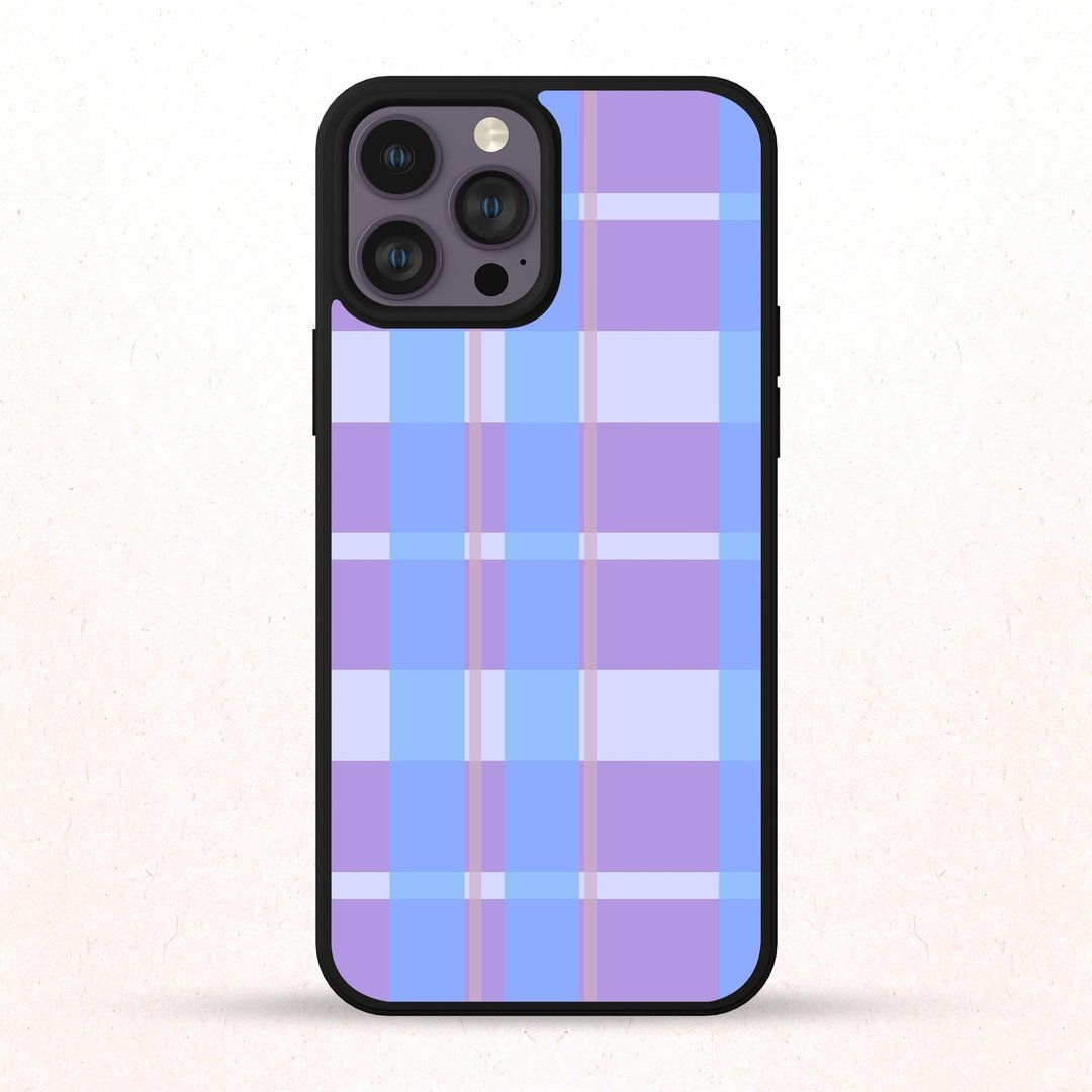 复古蓝格子 2 iPhone 手机壳 三星手机壳 - 手机壳/手机套 - 塑料 多色